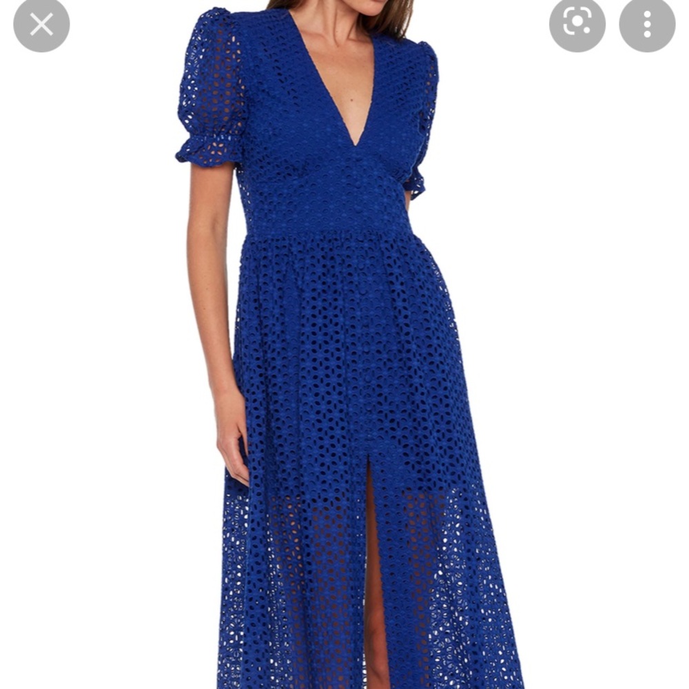 Cobalt blue Bardot dress